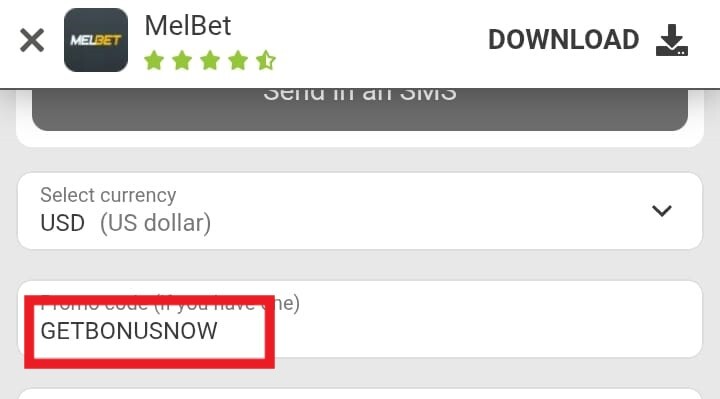 melbet india promo code