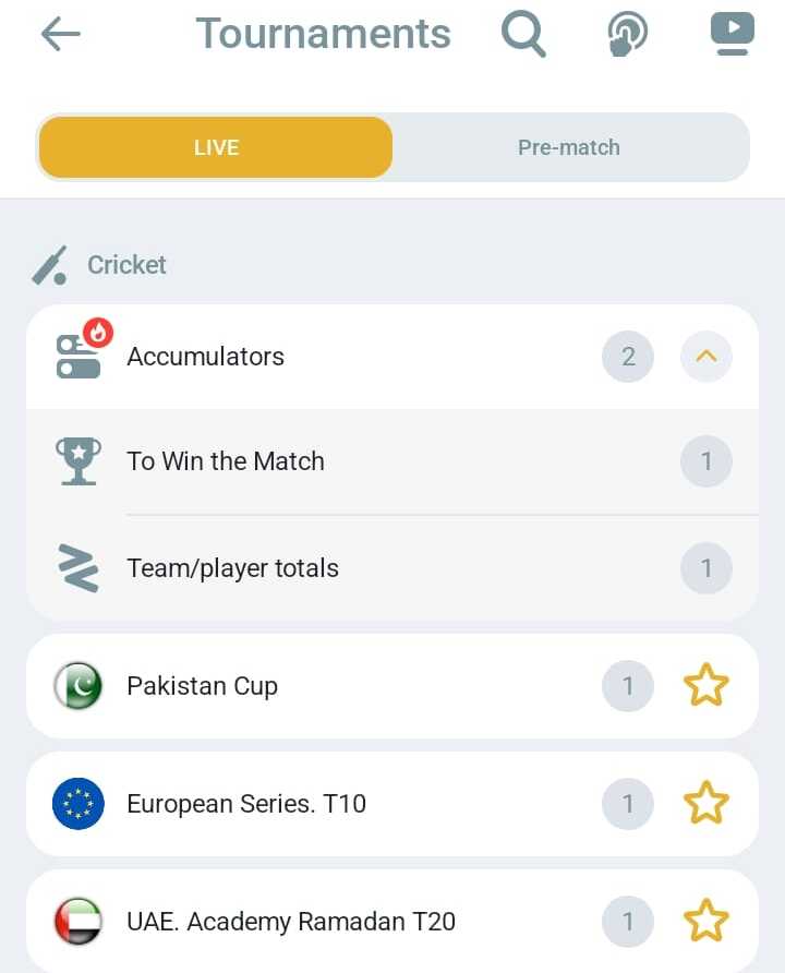 melbet cricket india
