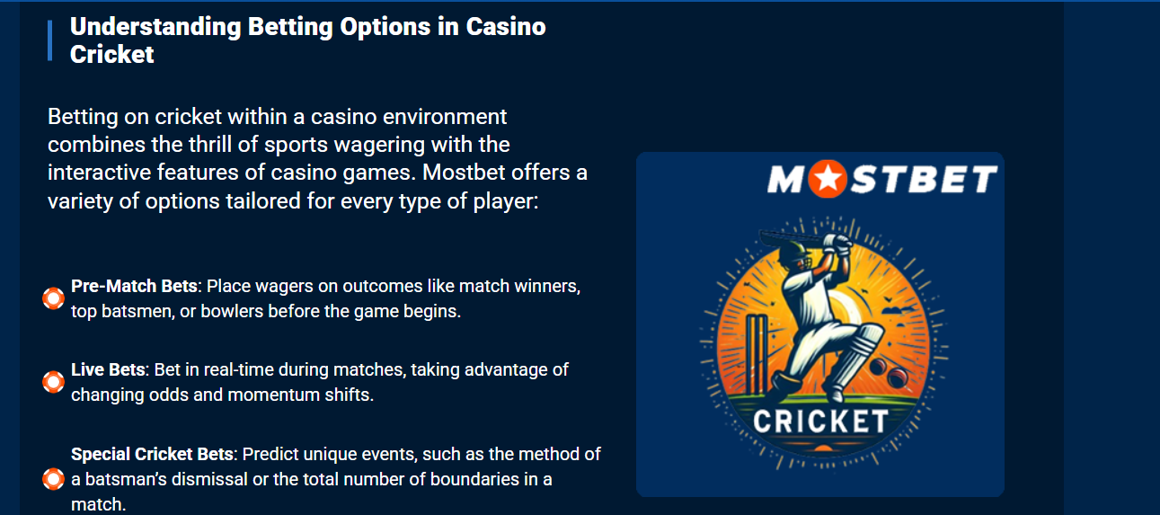 mostbet india cricket bonus