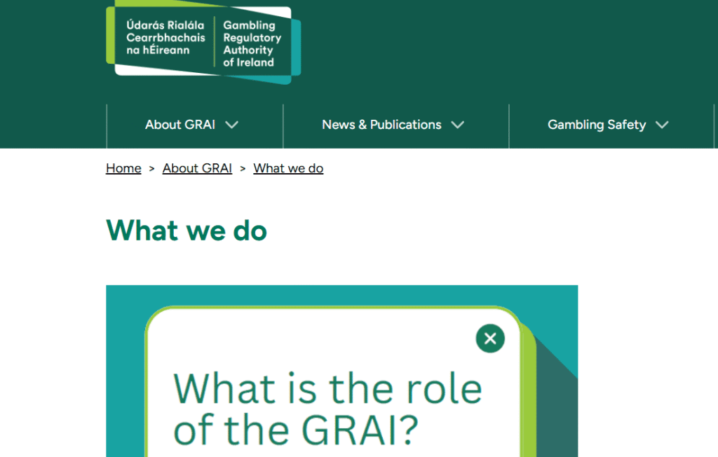 The role of GRAI in ireland
